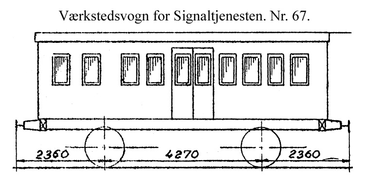 DSB Værkstedsvogn for Signaltjenesten nr. 67 DSB Værkstedsvogn for Signaltjenesten nr. 67