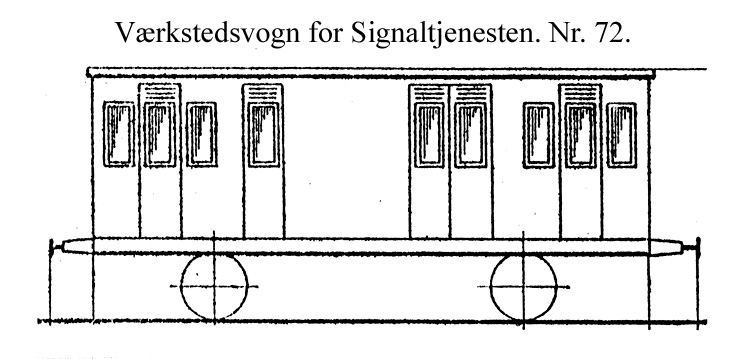 DSB Værkstedsvogn for Signaltjenesten nr. 72 DSB Værkstedsvogn for Signaltjenesten nr. 72
