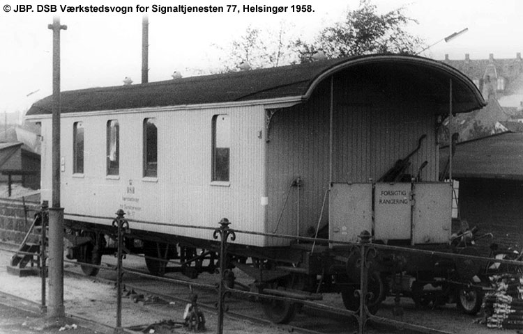 DSB Værkstedsvogn for Signaltjenesten nr. 77 DSB Værkstedsvogn for Signaltjenesten nr. 77