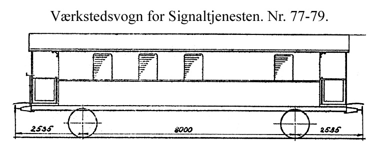 DSB Værkstedsvogn for Signaltjenesten nr. 78 DSB Værkstedsvogn for Signaltjenesten nr. 78