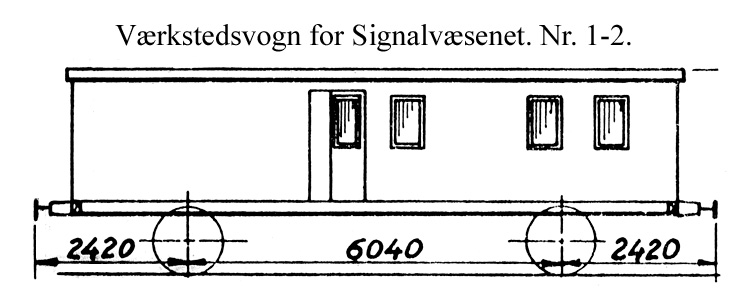 DSB Værkstedsvogn for Signalvæsenet nr. 1 DSB Værkstedsvogn for Signalvæsenet nr. 1