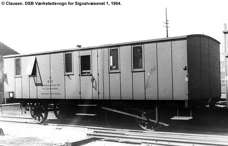 DSB Værkstedsvogn for Signalvæsenet nr. 1 DSB Værkstedsvogn for Signalvæsenet nr. 1