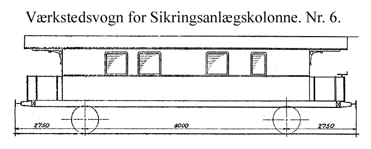 DSB Værkstedsvogn for Sikringsanlægskolonne nr. 6