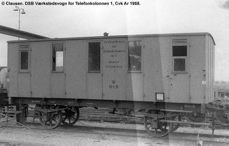 DSB Værkstedsvogn for Telefonkolonnen nr. 1 DSB Værkstedsvogn for Telefonkolonnen nr. 1