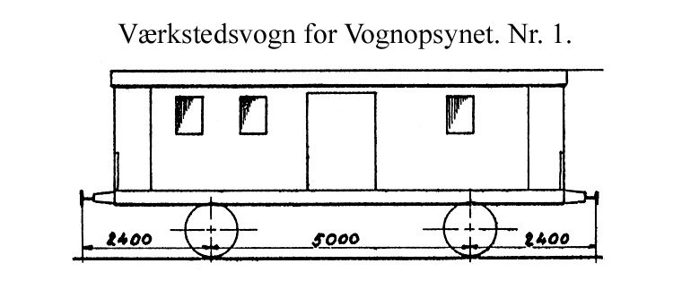 DSB Værkstedsvogn for Vognopsynet nr. 1