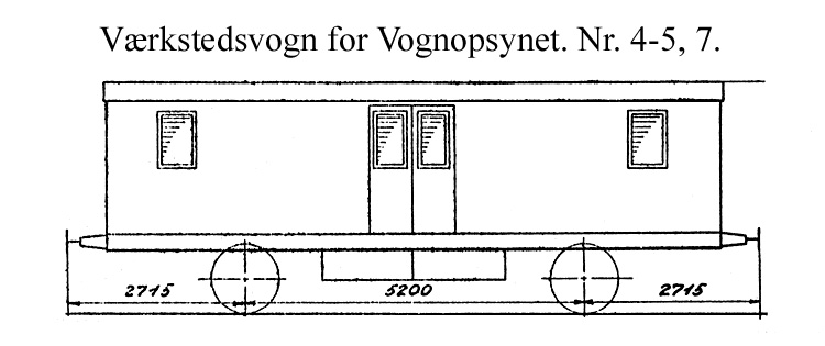 DSB Værkstedsvogn for Vognopsynet nr. 5