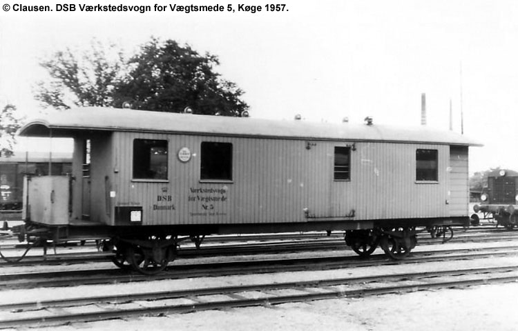 DSB Værkstedsvogn for Vægtsmede nr. 5