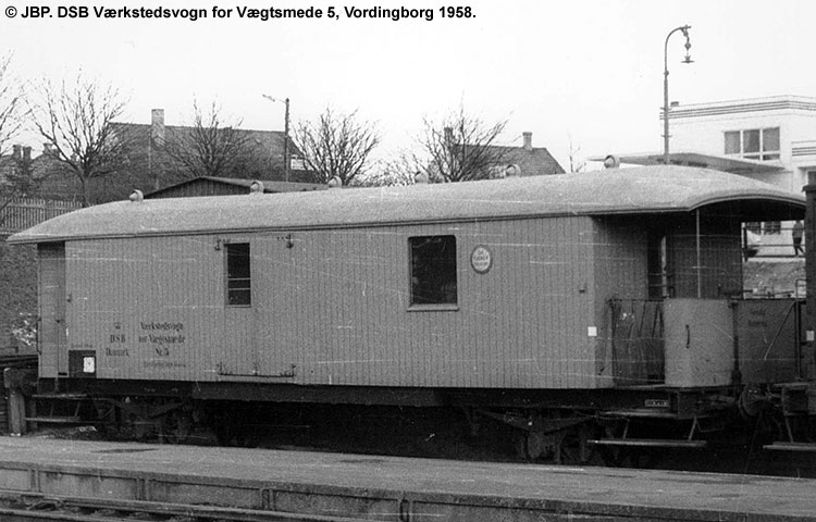 DSB Værkstedsvogn for Vægtsmede nr. 5