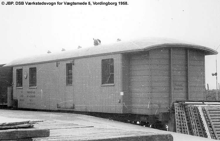 DSB Værkstedsvogn for Vægtsmede nr. 5