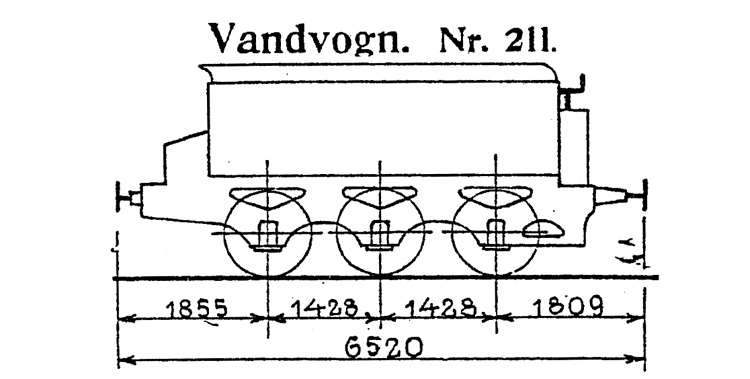 DSB Vandvogn nr. 211 DSB Vandvogn nr. 211