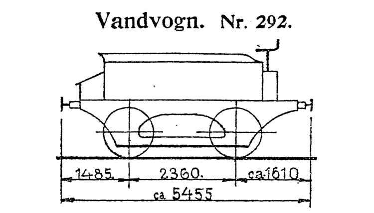 DSB Vandvogn nr. 292