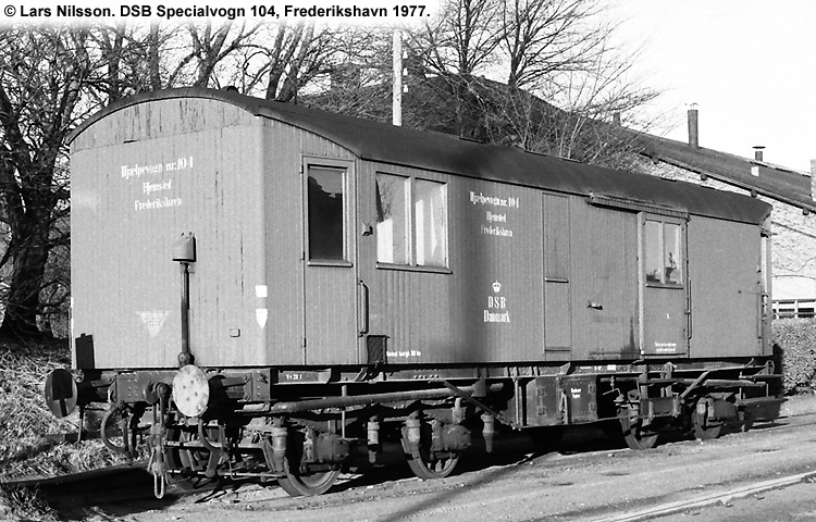 DSB Specialvogn 104<br>Hjælpevogn DSB Specialvogn 104<br>Hjælpevogn