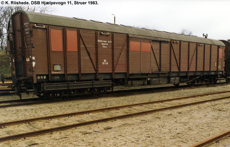 DSB Specialvogn 11<br>Hjælpevogn DSB Specialvogn 11<br>Hjælpevogn