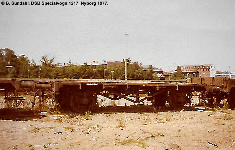 DSB Specialvogn 1217<br>Skinnetransportvogn DSB Specialvogn 1217<br>Skinnetransportvogn