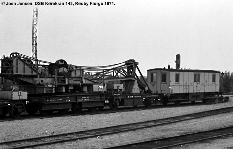 DSB Specialvogn 143<br>Kørekran DSB Specialvogn 143<br>Kørekran