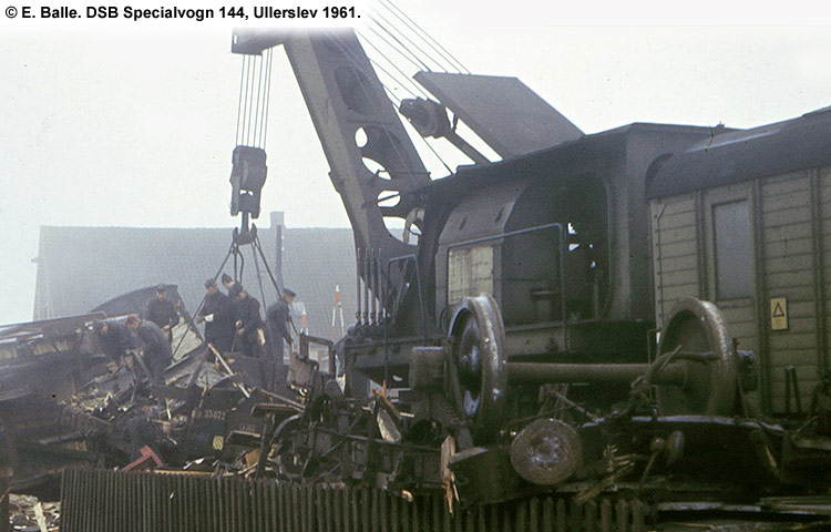 DSB Specialvogn 144<br>Kørekran DSB Specialvogn 144<br>Kørekran