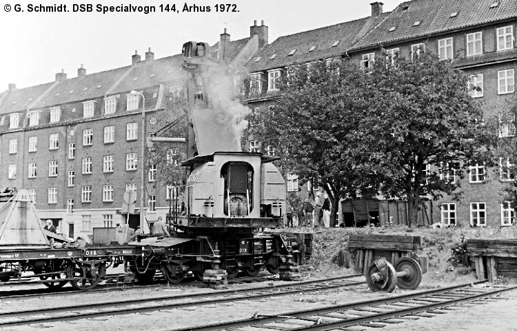 DSB Specialvogn 144<br>Kørekran DSB Specialvogn 144<br>Kørekran