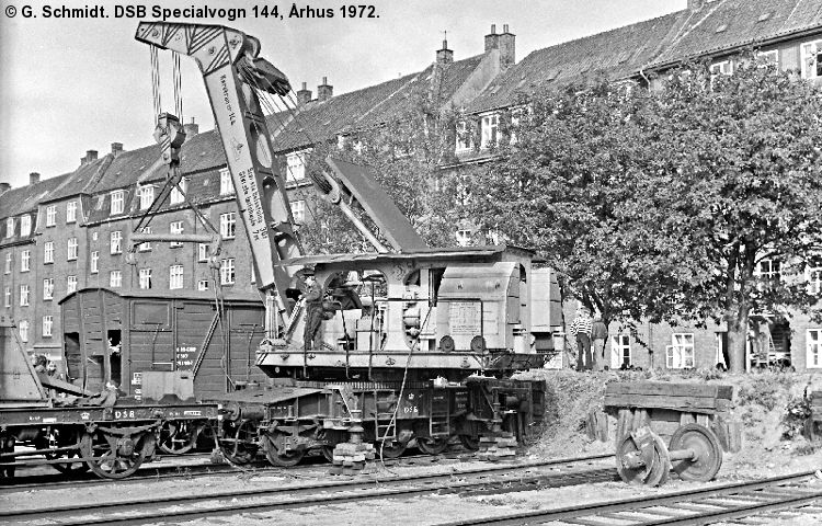 DSB Specialvogn 144<br>Kørekran DSB Specialvogn 144<br>Kørekran