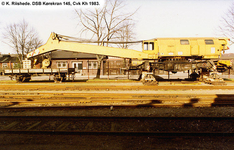 DSB Specialvogn 145<br>Kørekran DSB Specialvogn 145<br>Kørekran