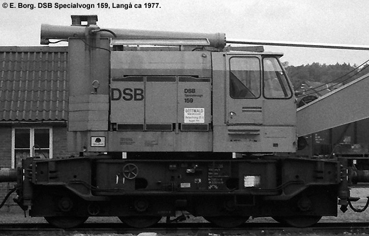DSB Specialvogn 159<br>Skinneudlægningskran