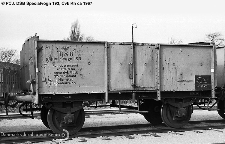 DSB Specialvogn 193<br>Brændevogn DSB Specialvogn 193<br>Brændevogn
