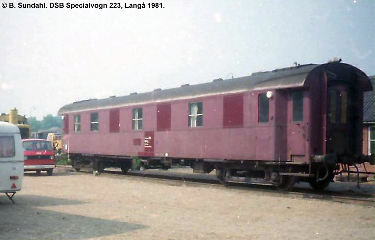 DSB Specialvogn 223<br>Mandskabsvogn DSB Specialvogn 223<br>Mandskabsvogn