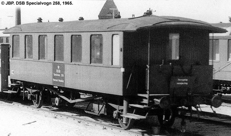 DSB Specialvogn 258<br>Bygningsvogn DSB Specialvogn 258<br>Bygningsvogn