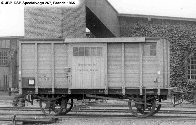 DSB Specialvogn 267<br>Bygningsvogn DSB Specialvogn 267<br>Bygningsvogn