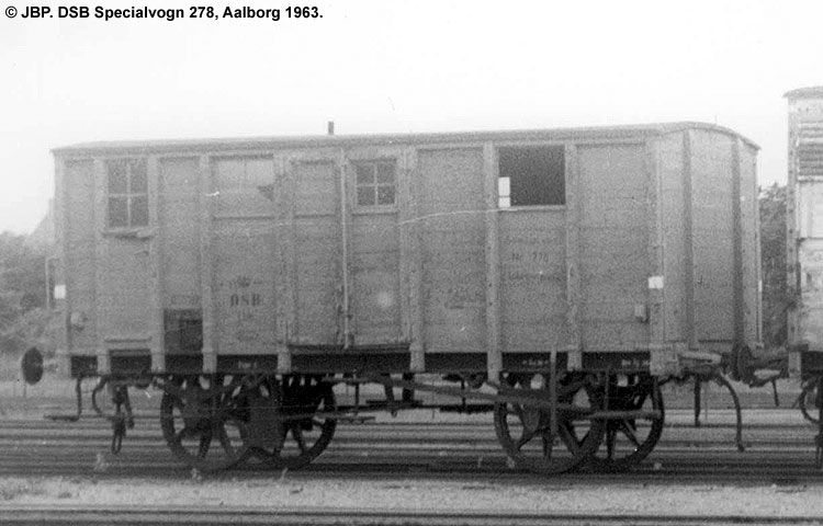 DSB Specialvogn 278<br>Bygningsvogn DSB Specialvogn 278<br>Bygningsvogn