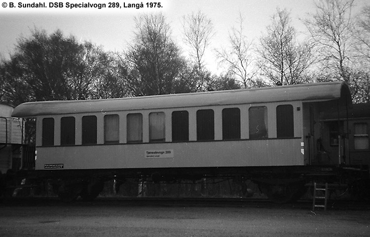 DSB Specialvogn 289<br>Bygningsvogn DSB Specialvogn 289<br>Bygningsvogn