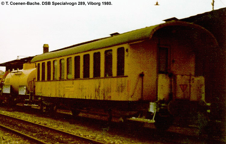 DSB Specialvogn 289<br>Bygningsvogn DSB Specialvogn 289<br>Bygningsvogn