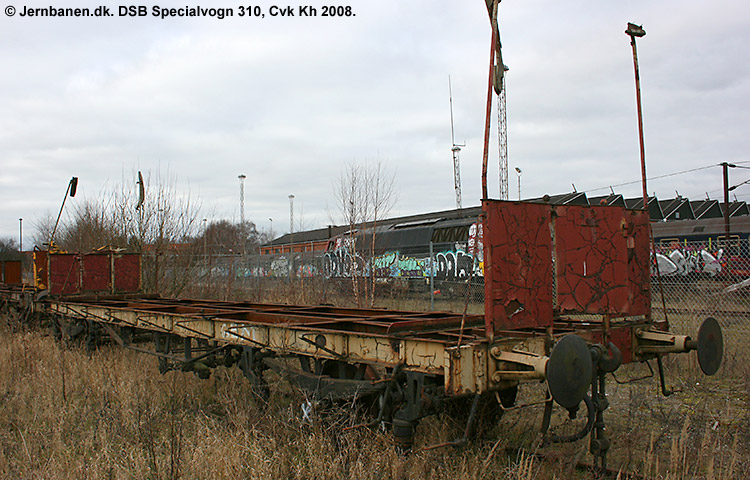 DSB Specialvogn 310<br>Værkstedsvogn for murere DSB Specialvogn 310<br>Værkstedsvogn for murere