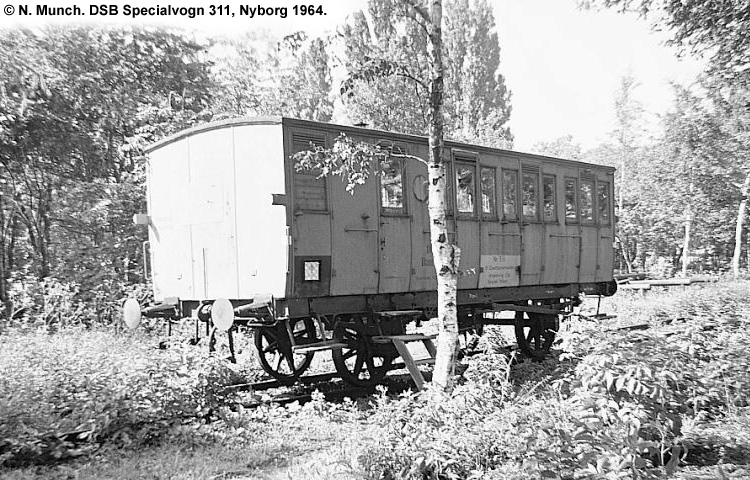 DSB Specialvogn 311<br>Bygningsvogn DSB Specialvogn 311<br>Bygningsvogn