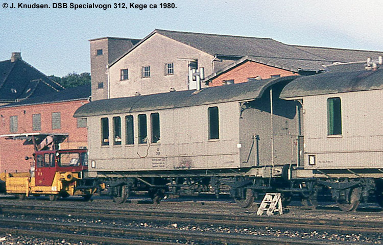 DSB Specialvogn 312<br>Bygningsvogn DSB Specialvogn 312<br>Bygningsvogn