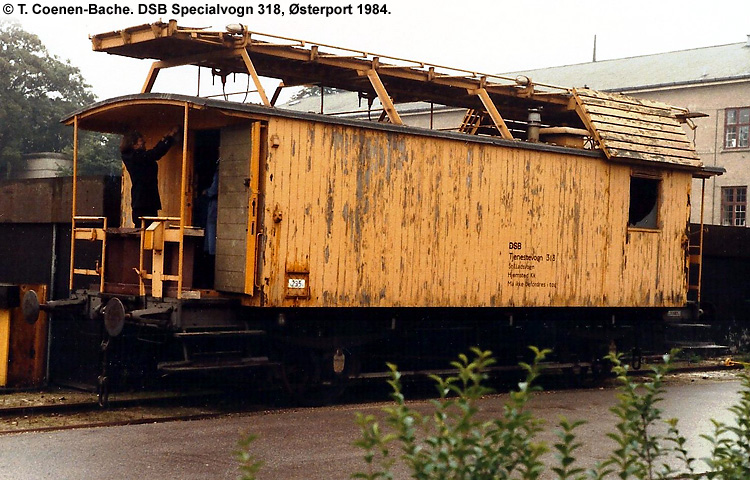 DSB Specialvogn 318<br>Stilladsvogn DSB Specialvogn 318<br>Stilladsvogn