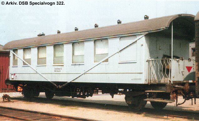 DSB Specialvogn 322<br>Vogn for Sporingeniøren