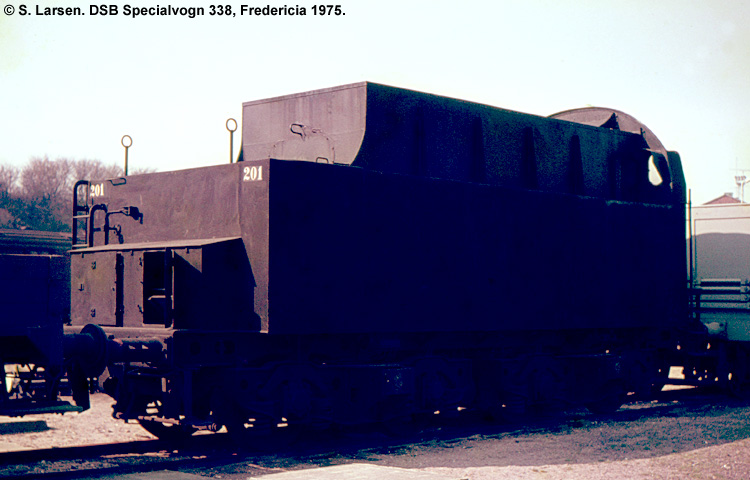 DSB Specialvogn 338<br>Belastningsvogn DSB Specialvogn 338<br>Belastningsvogn