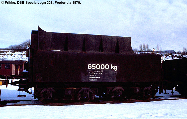 DSB Specialvogn 338<br>Belastningsvogn DSB Specialvogn 338<br>Belastningsvogn