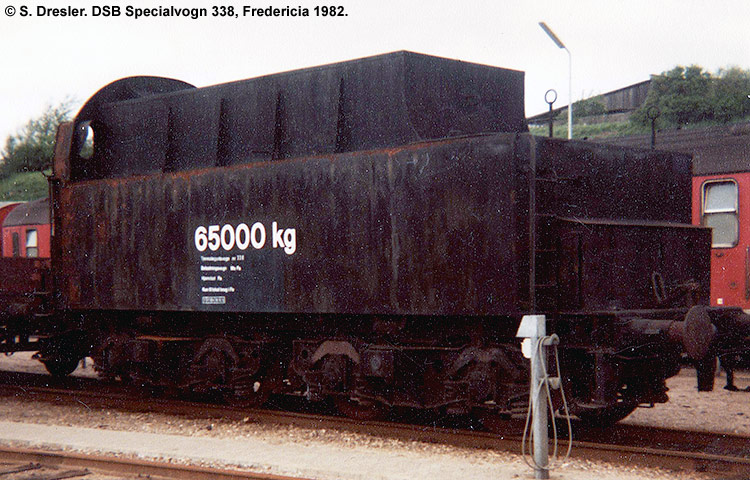 DSB Specialvogn 338<br>Belastningsvogn DSB Specialvogn 338<br>Belastningsvogn