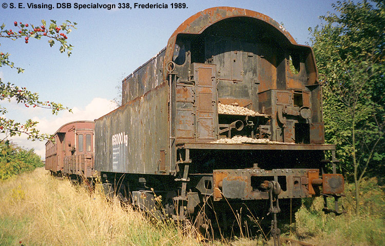 DSB Specialvogn 338<br>Belastningsvogn DSB Specialvogn 338<br>Belastningsvogn
