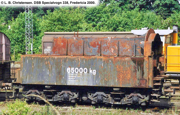 DSB Specialvogn 338<br>Belastningsvogn DSB Specialvogn 338<br>Belastningsvogn