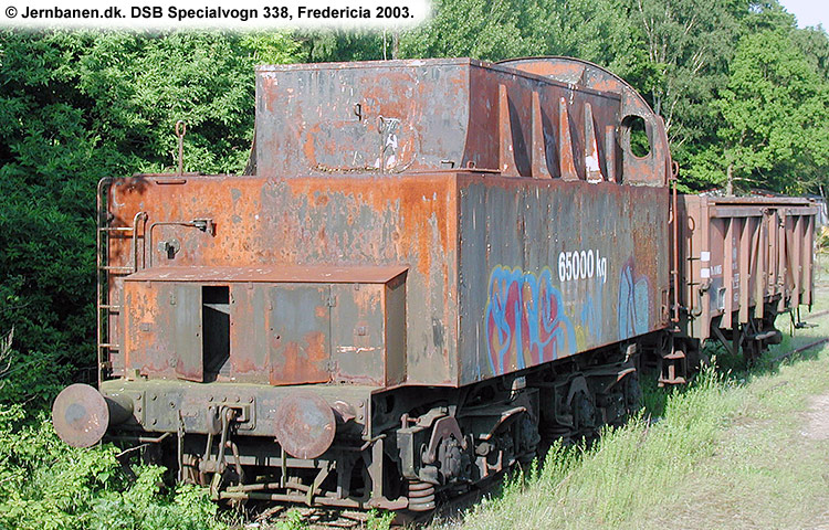 DSB Specialvogn 338<br>Belastningsvogn DSB Specialvogn 338<br>Belastningsvogn