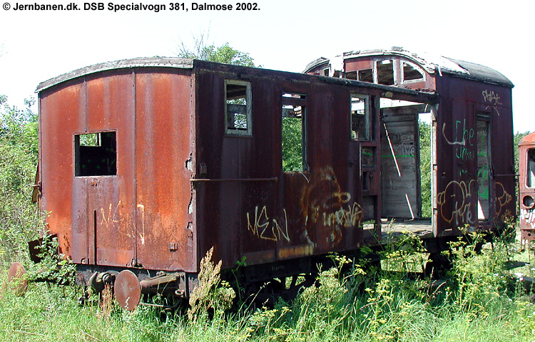 DSB Specialvogn 381<br>Værkstedsvogn for Kedelsmede