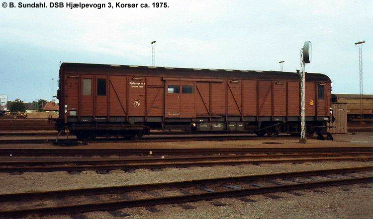 DSB Specialvogn 3<br>Hjælpevogn DSB Specialvogn 3<br>Hjælpevogn