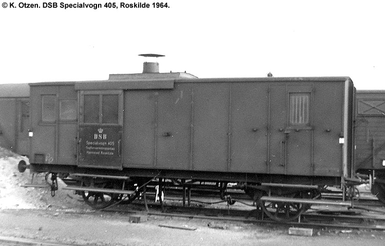 DSB Specialvogn 405<br>Togforvarmningsvogn DSB Specialvogn 405<br>Togforvarmningsvogn