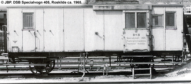 DSB Specialvogn 405<br>Togforvarmningsvogn DSB Specialvogn 405<br>Togforvarmningsvogn