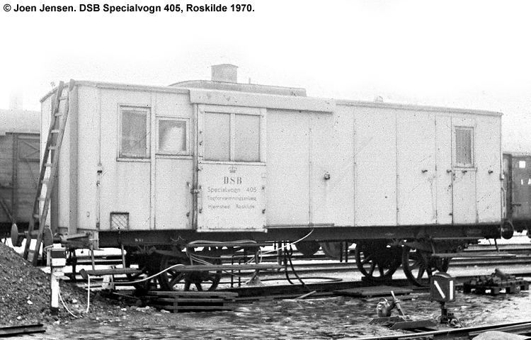DSB Specialvogn 405<br>Togforvarmningsvogn DSB Specialvogn 405<br>Togforvarmningsvogn