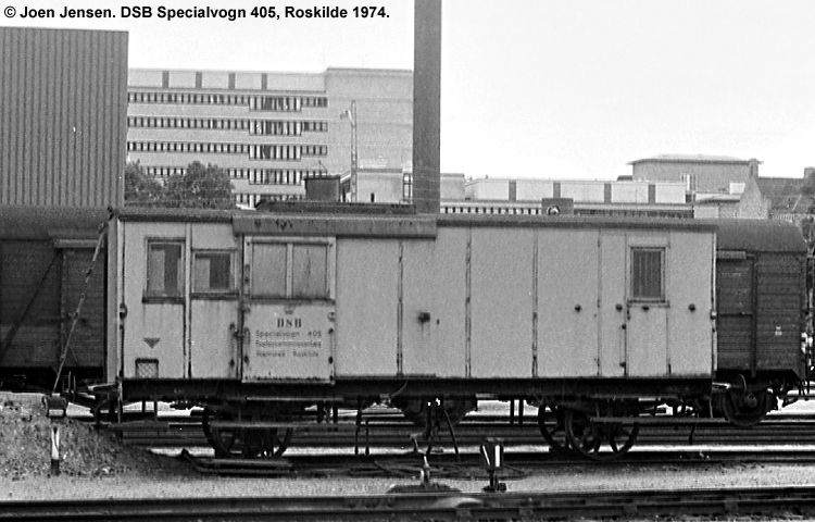 DSB Specialvogn 405<br>Togforvarmningsvogn DSB Specialvogn 405<br>Togforvarmningsvogn