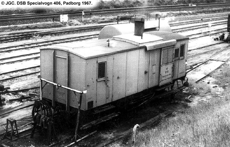 DSB Specialvogn 406<br>Togforvarmningsvogn DSB Specialvogn 406<br>Togforvarmningsvogn