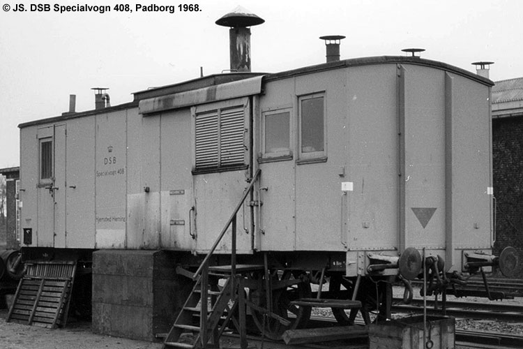 DSB Specialvogn 408<br>Togforvarmningsvogn DSB Specialvogn 408<br>Togforvarmningsvogn